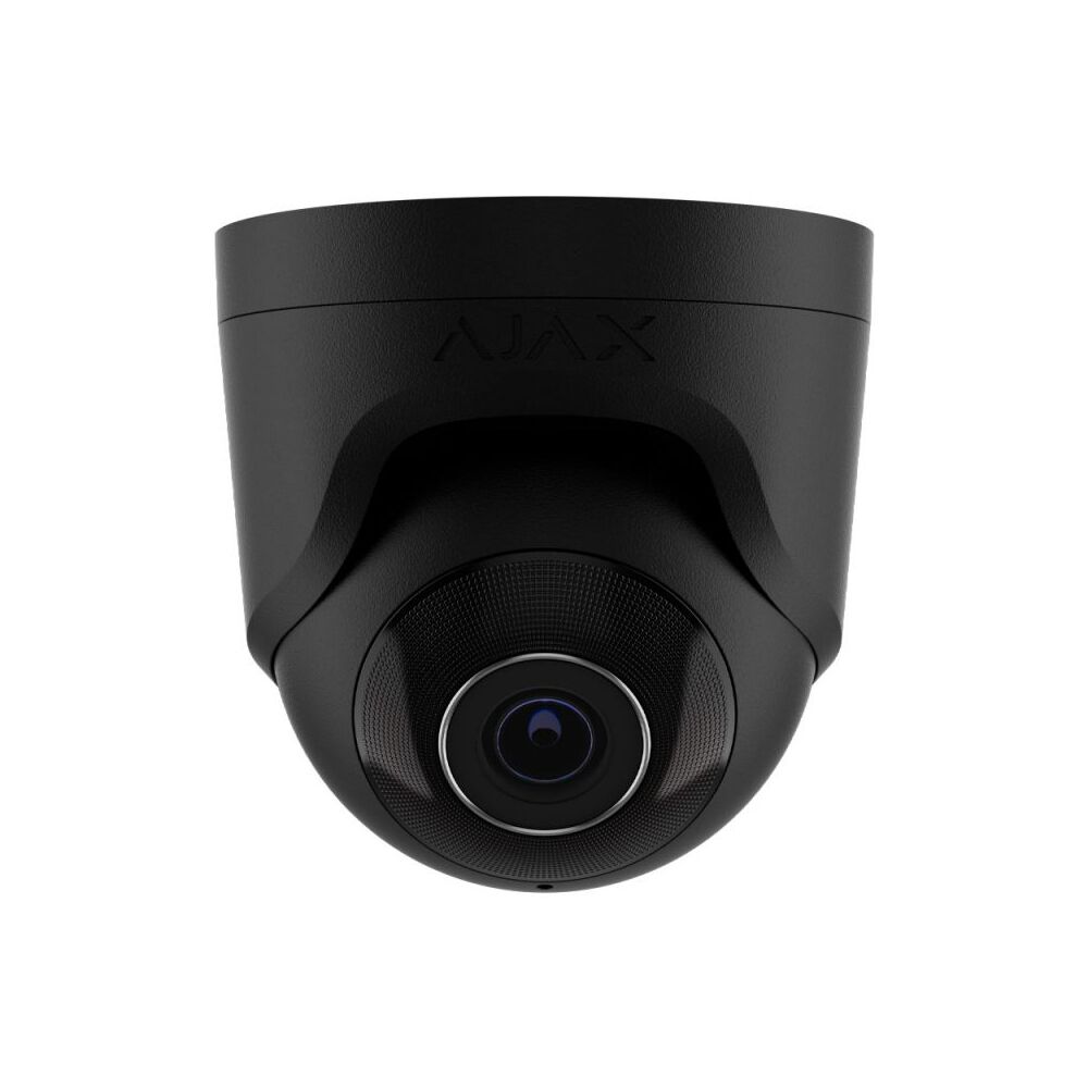 IP-відеокамера Ajax TurretCam black (5 Мп/2.8 мм), дротова з роздільною здатністю 5 Мп і кутом огляду до 110°