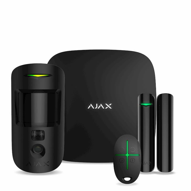 Комплект  сигналізації Ajax StarterKit Cam Plus black