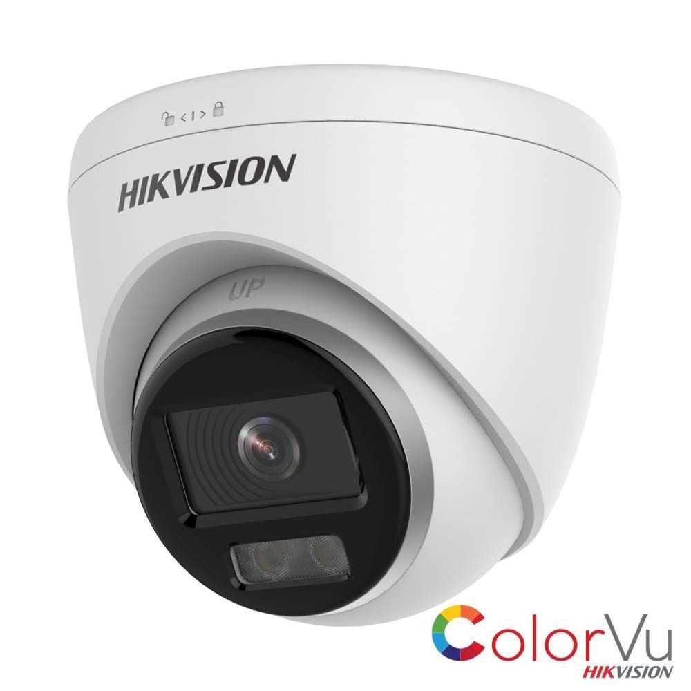 IP-відеокамера 4 Мп Hikvision DS-2CD2347G2-LU(C) (2.8mm) ColorVu з вбудованим мікрофоном і відеоаналітикою для системи відеонагляду 