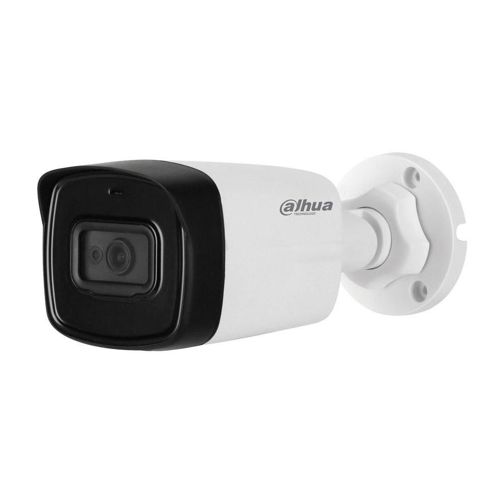 HDCVI відеокамера 8Мп Dahua DH-HAC-HFW1800TLP-A (2.8 мм) з вбудованим мікрофоном для системи відеоспостереження