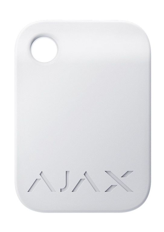 Безконтактний брелок Ajax Tag white (комплект 100 шт.) для клавіатури KeyPad Plus