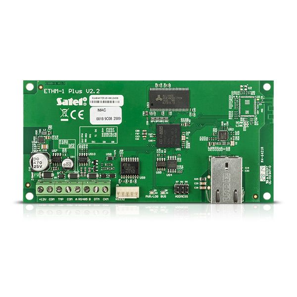 Ethernet-модуль  Satel ETHM-1 Plus для віддаленого керування ППК Satel Integra / Versa 