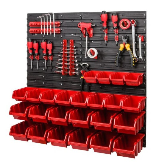 Панель для инструментов 78*78 см + 24 контейнера Kistenberg  В61