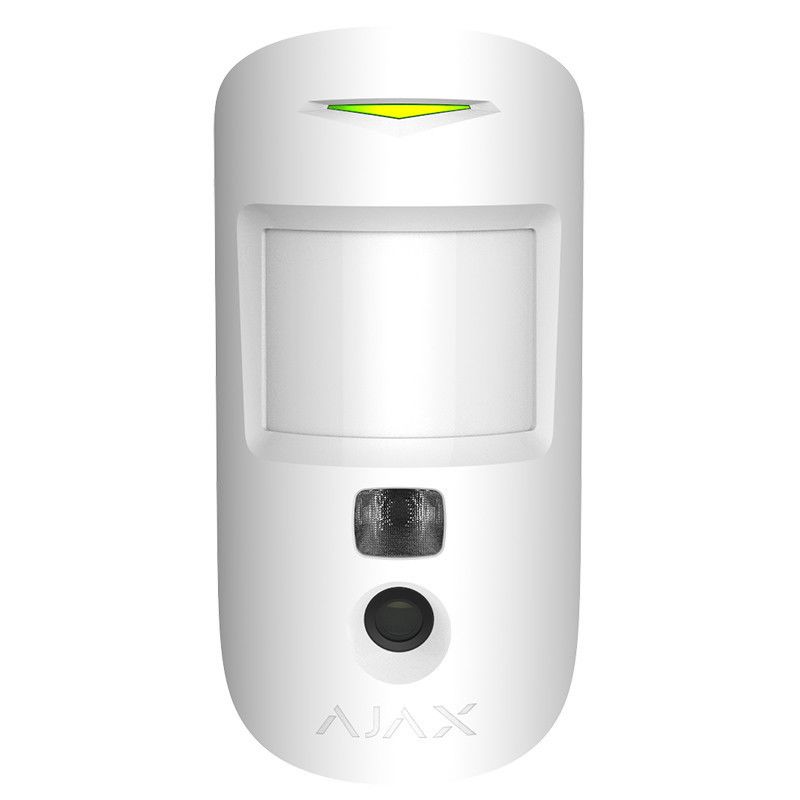 Датчик руху Ajax MotionCam white з фотокамерою для підтвердження тривог