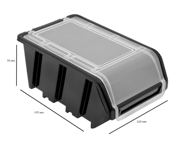 Контейнер з кришкою 195*120*90 мм Kistenbereg
