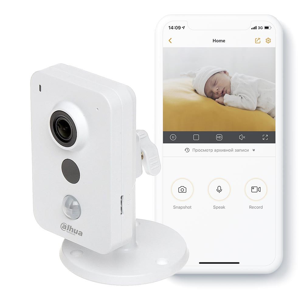 IP-відеокамера 2 Мп Dahua IPC-K22AP з вбудованим мікрофоном для системи відеоспостереження