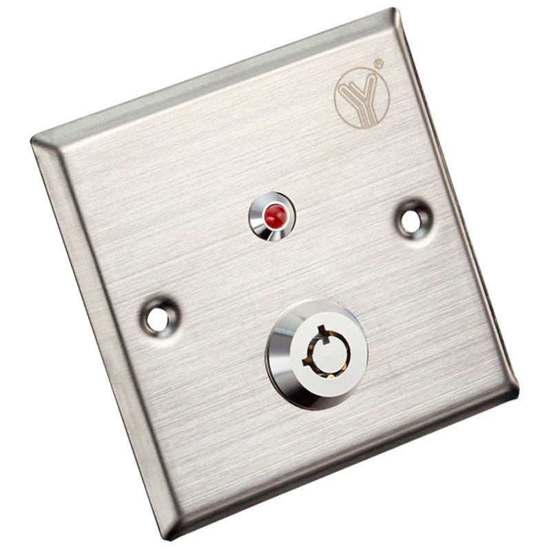 Кнопка виходу з ключем Yli Electronic YKS-850LS для системи контролю доступу